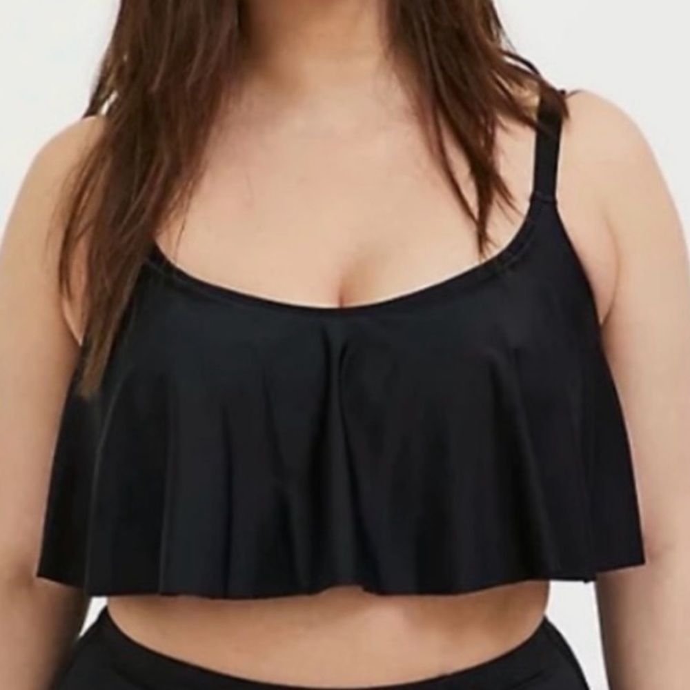 Torrid Adjustable Flounce Bikini Top